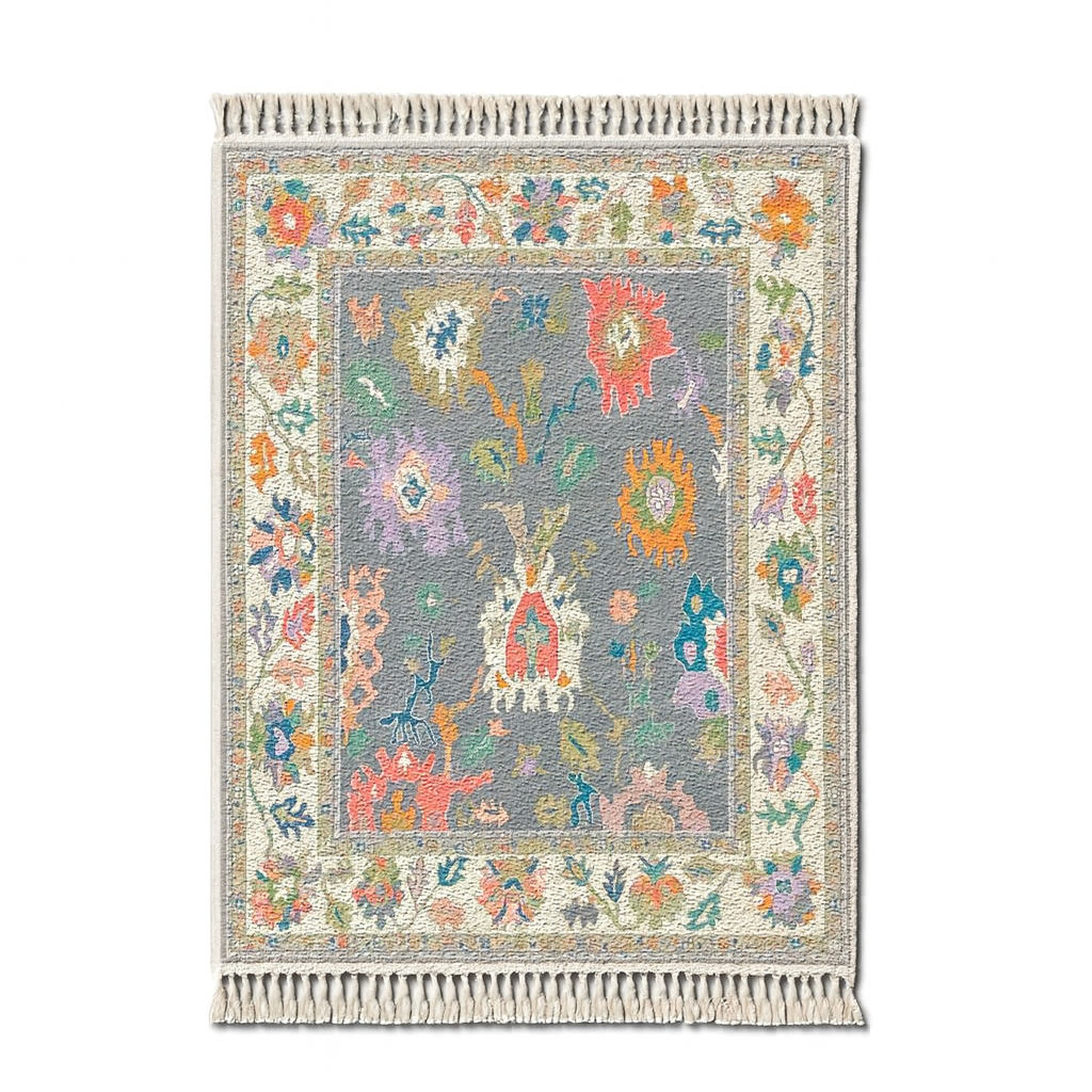 AVELONIA - Hand Knotted Oushak Carpet